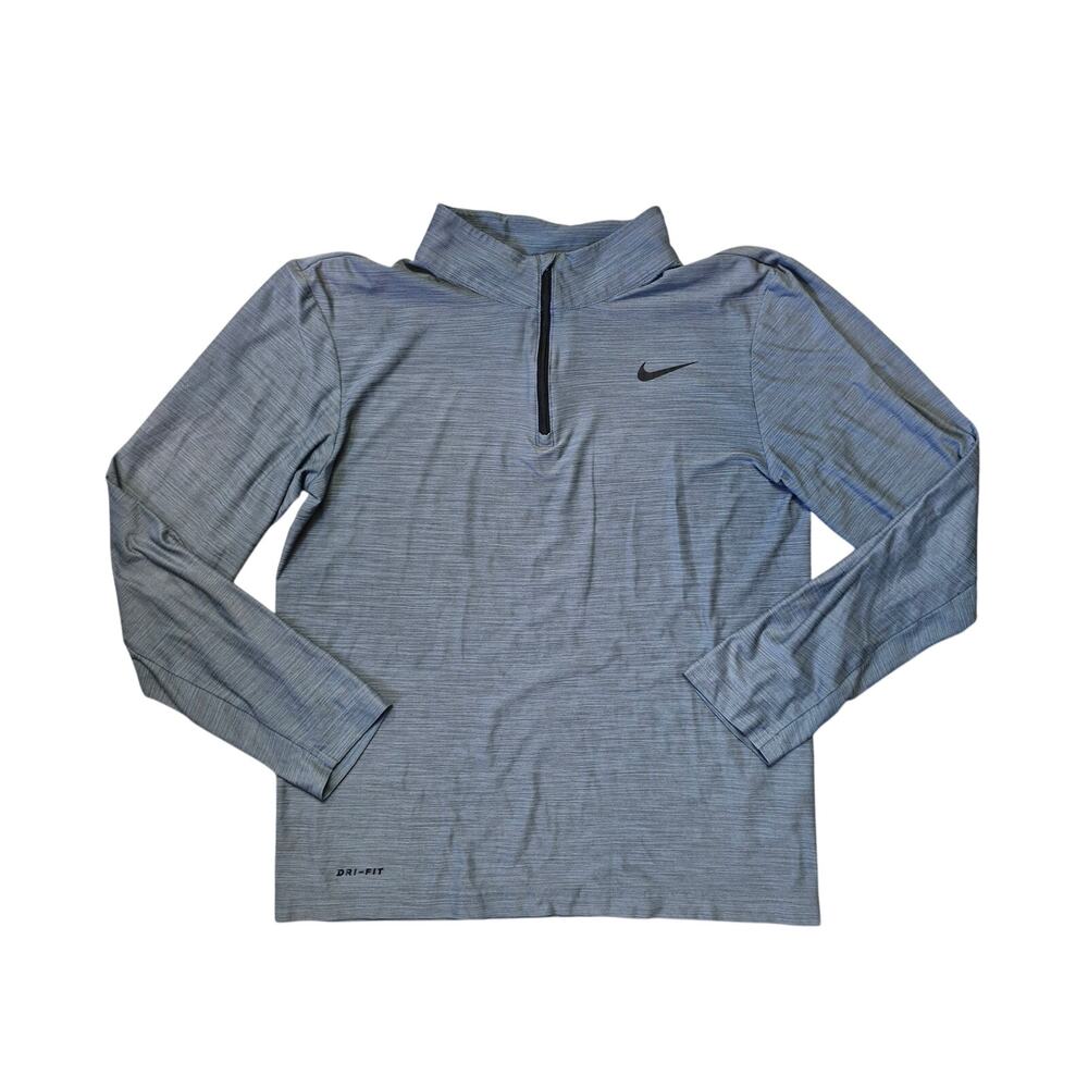 Nike Dri‑Fit Pullover Sweater Men’s Small Gray Training Top Moisture‑Wicking
